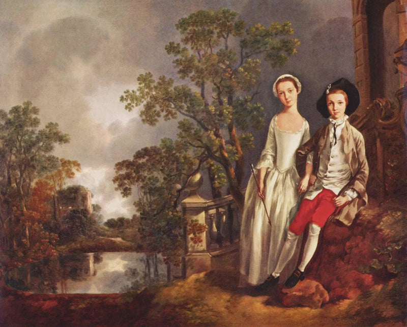 Heneage Lloyd og hans søster - Thomas Gainsborough