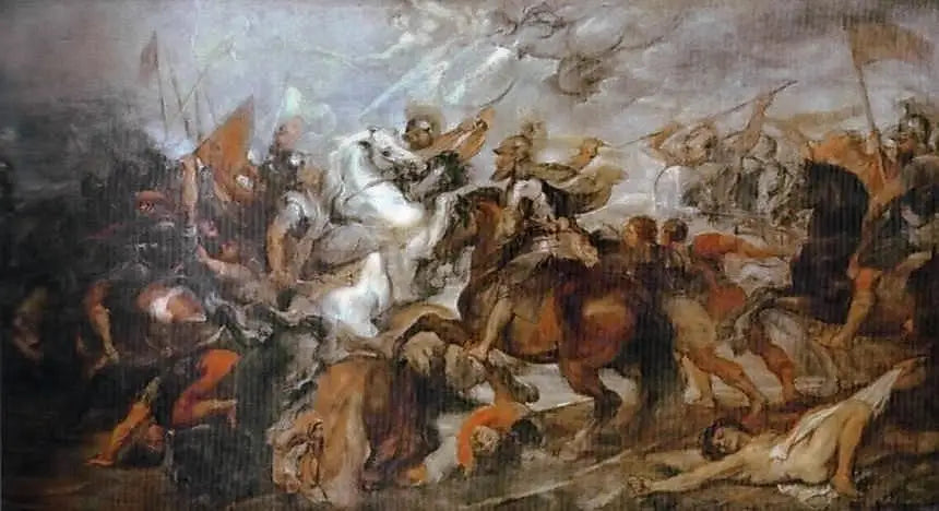 Henri IV à la bataille d'Ivry, le 14 mars 1590 - Peter Paul Rubens image 1 tableau peint à l’huile sur toile
