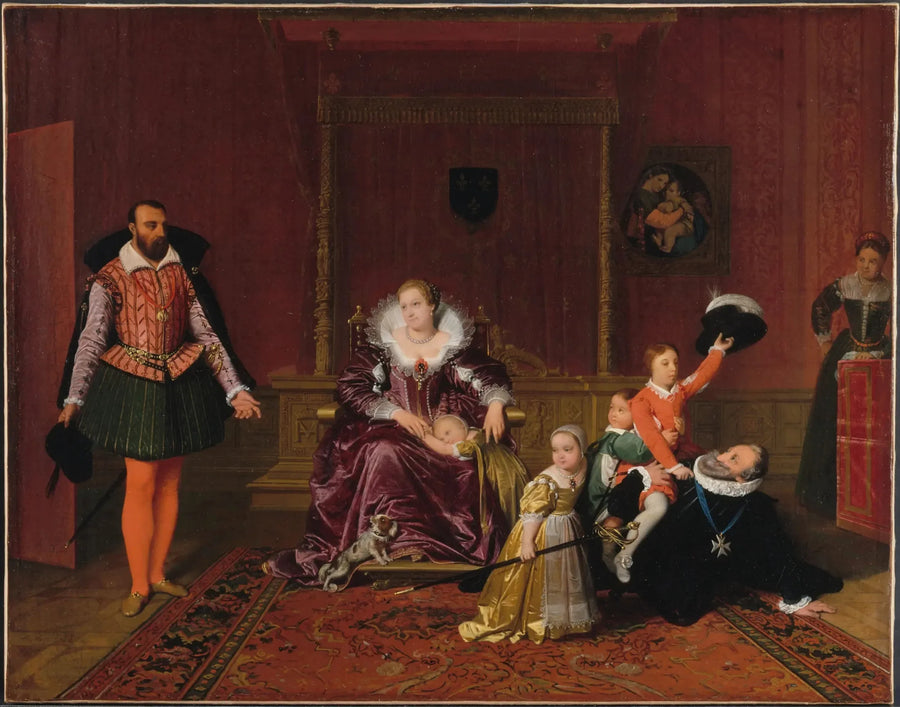 Henrik IV modtager den spanske ambassadør - Jean-Auguste-Dominique Ingres
