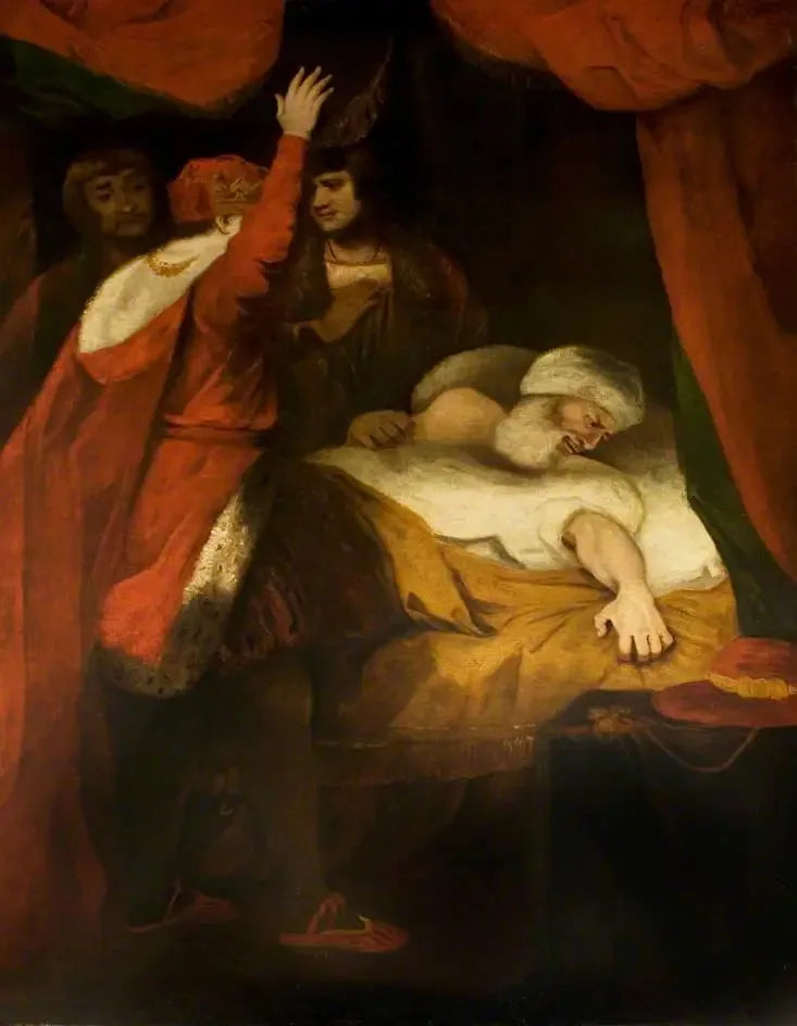 Henri VI, deuxième partie, acte III, scène 3, la mort du cardinal Beaufort (de la série Boydell) - Joshua Reynolds image 1 reproduction d’œuvre d’art à l’huile