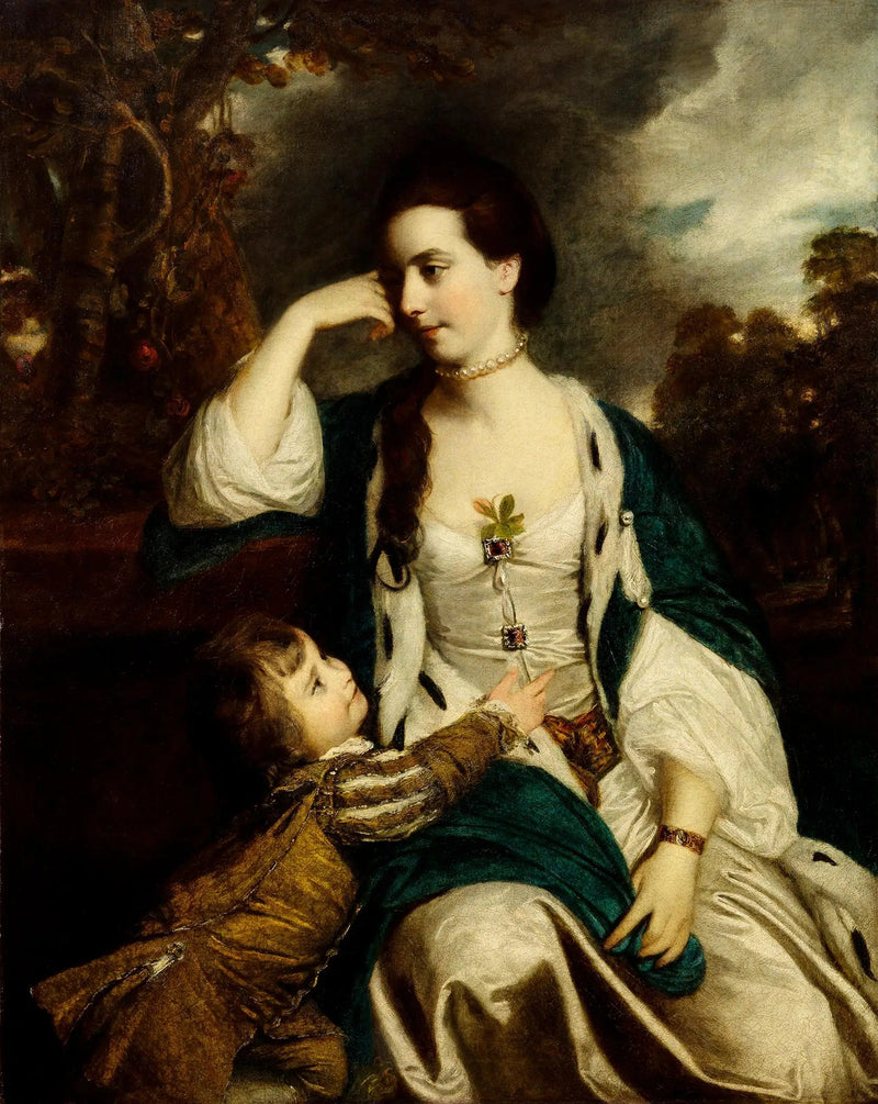 Henrietta Catherine Cholmley og hendes søn - Joshua Reynolds