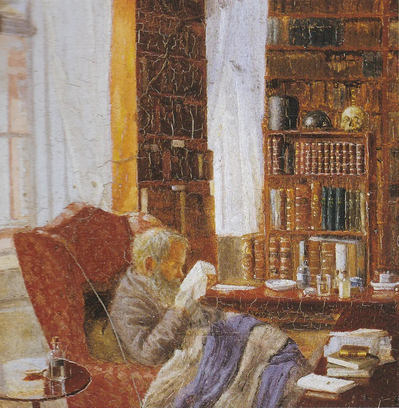Henrik Nikolaj Krøyer på sit kontor. - Peder Severin Krøyer