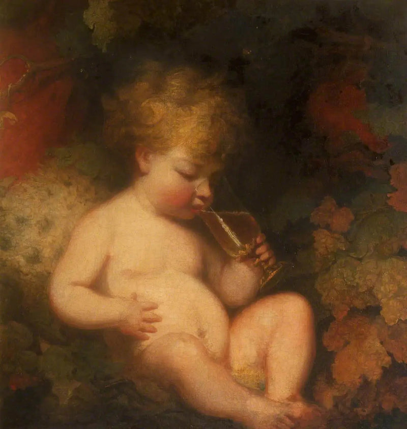 Henry George Herbert, senere 2. greve af Carnarvon (1772-1833) i rollen som barn Bacchus - Joshua Reynolds