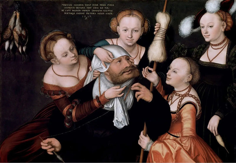 Hérakles og Omfale - Lucas Cranach den Ældre