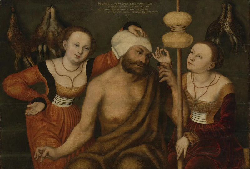 Hérakles og Omfale - Lucas Cranach den Ældre