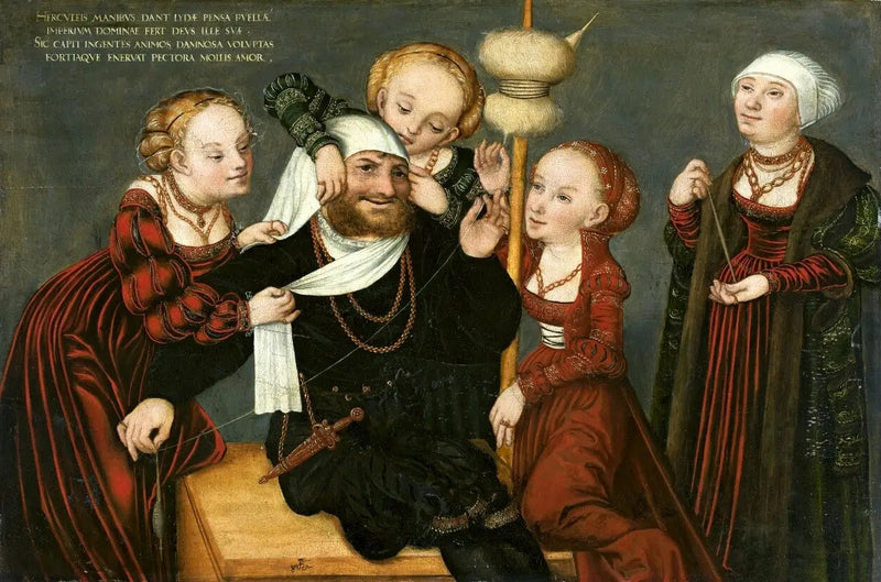 Hérakles og Omfale - Lucas Cranach den Ældre