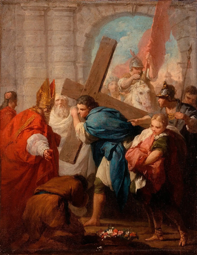 Héraclius bærer korset - Pierre Subleyras