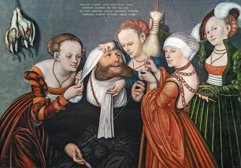 Hercules ved Omfales hof - Lucas Cranach den Ældre