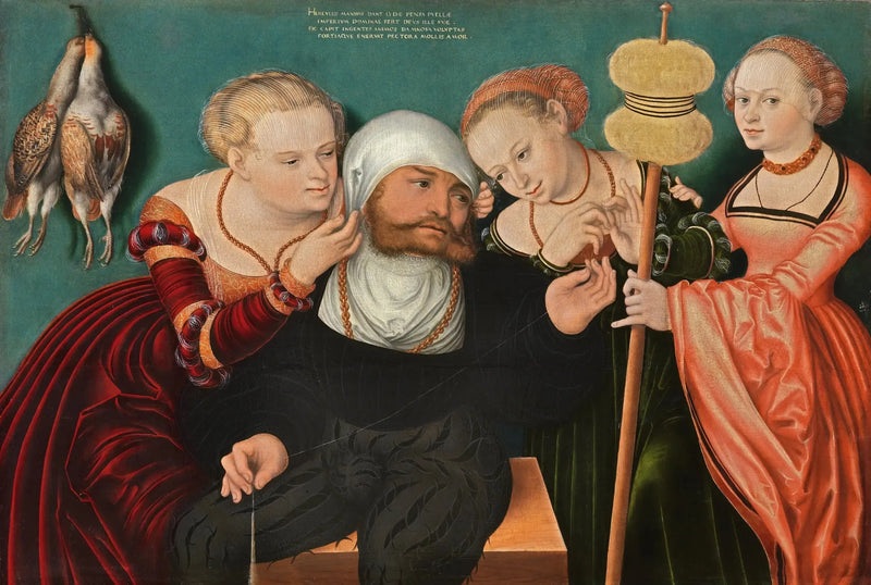 Hercules ved Omphale's Hof - Lucas Cranach den Ældre