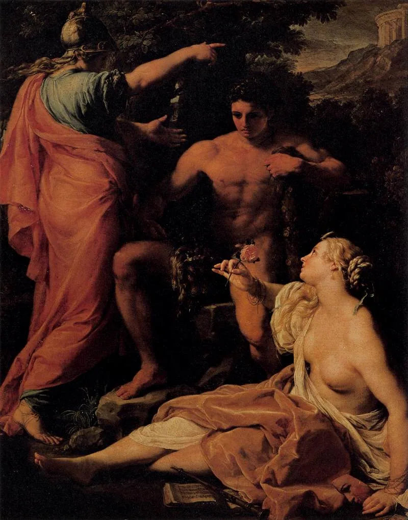 Hercules ved krydsvejen - Pompeo Batoni