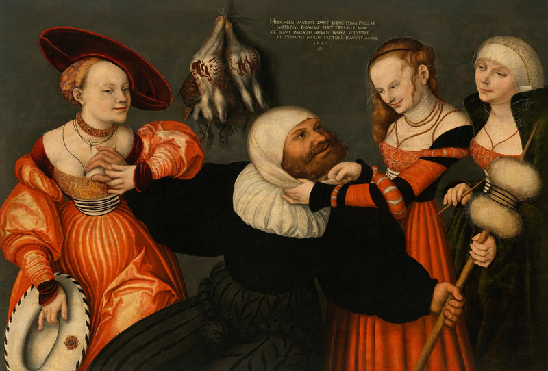 Herkules med Omfale - Lucas Cranach den Ældre