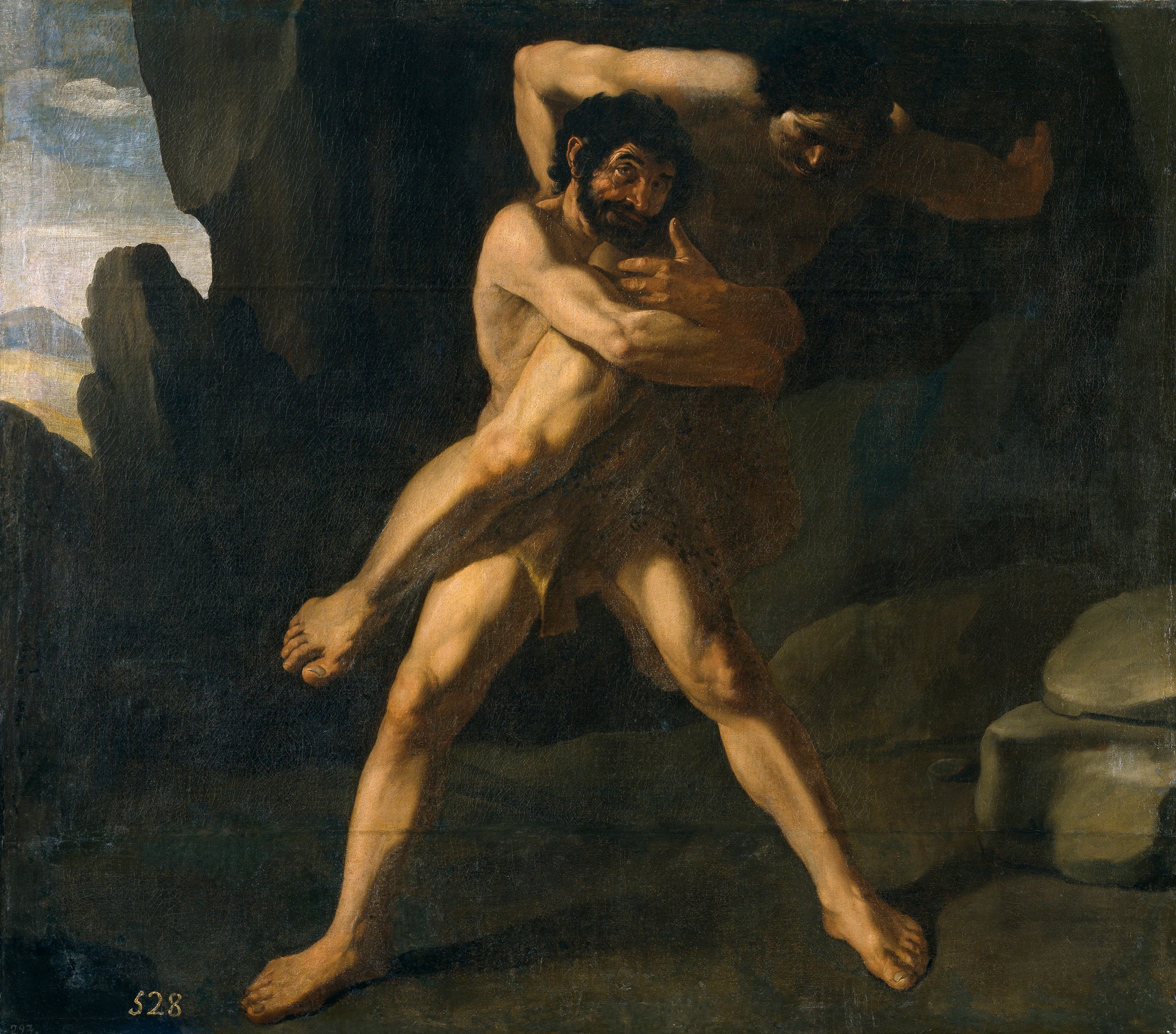 Hercule combattant Antée - Francisco de Zurbarán