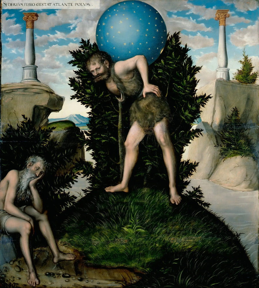 Herkules og Atlas - Lucas Cranach den Ældre