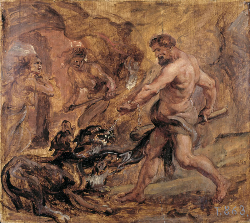 Herkules og Kerberos - Peter Paul Rubens