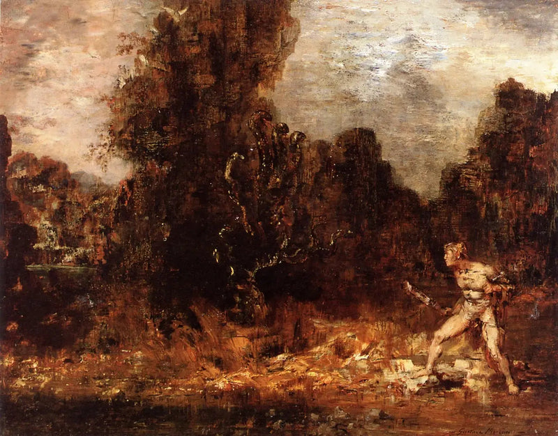 Hérkules og Lerne-hydraen - Gustave Moreau