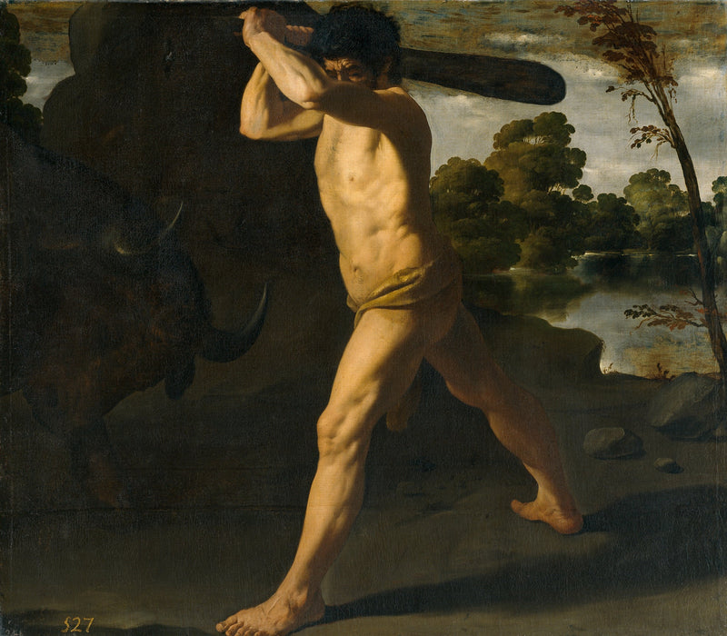 Hercules og den kreteiske tyr - Francisco de Zurbarán