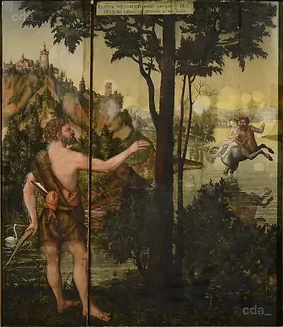 Herkules og Nessus - Lucas Cranach den Ældre