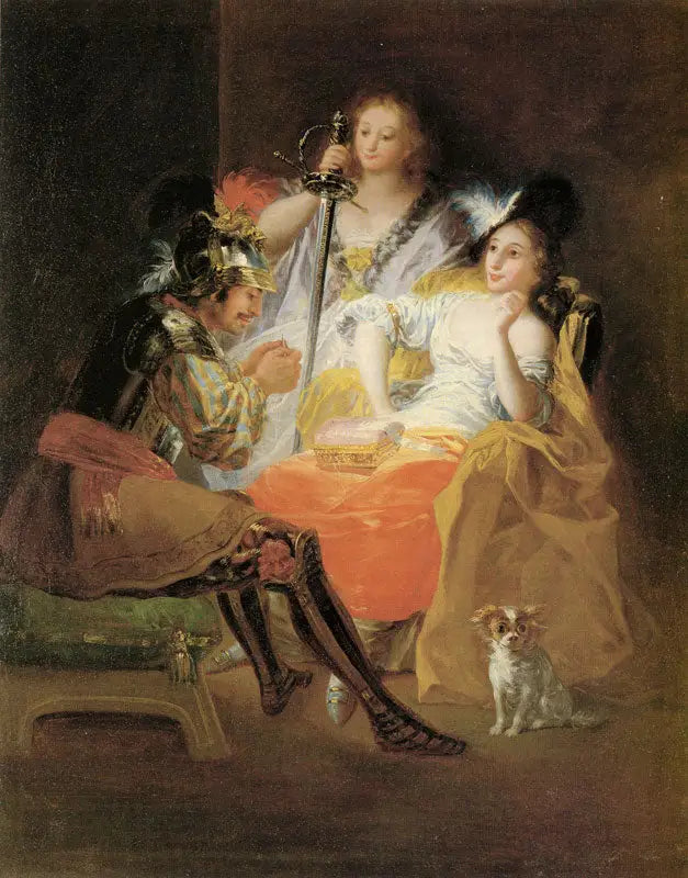 Herkules og Omphale - Francisco de Goya