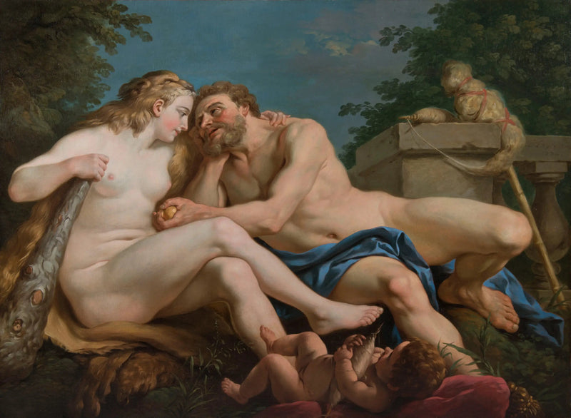 Hercules og Omfale - Louis Jean François Lagrenée