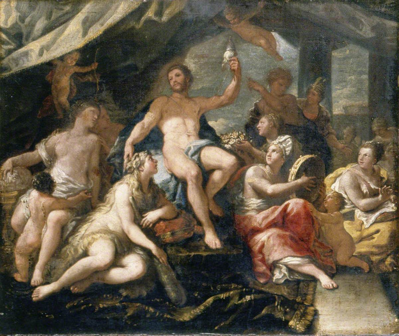 Hercules og Omfale - Luca Giordano