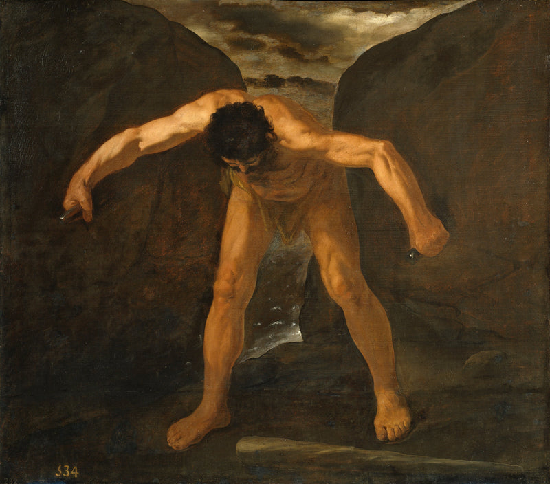 Hercules adskiller Calpe- og Abyla-bjergene - Francisco de Zurbarán