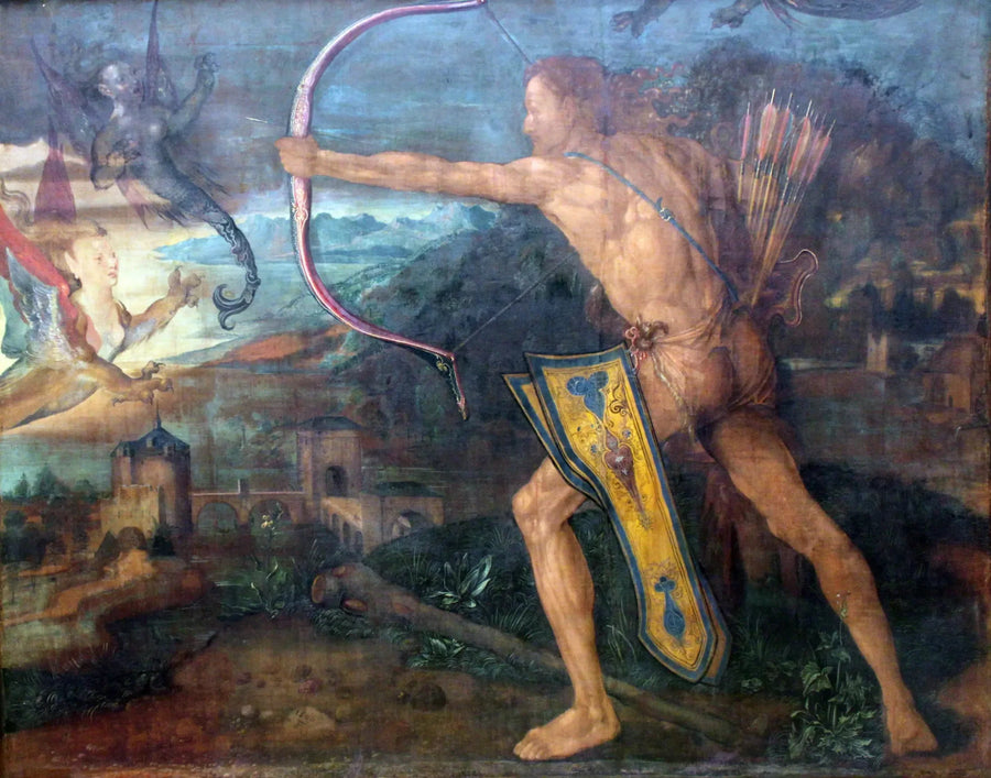 Herkules dræber fuglene ved Stymphalos-søen - Albrecht Dürer