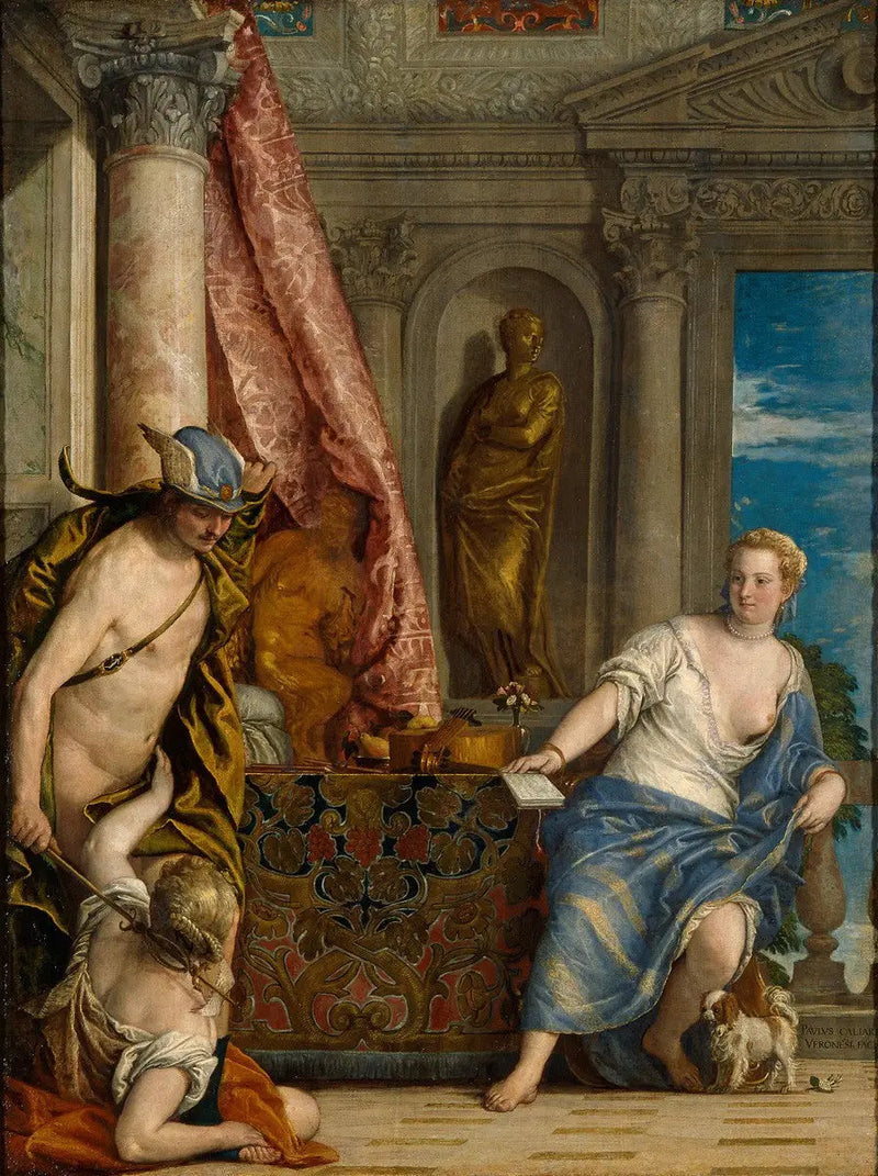 Hermès, Hersé og Aglauros - Paul Véronèse