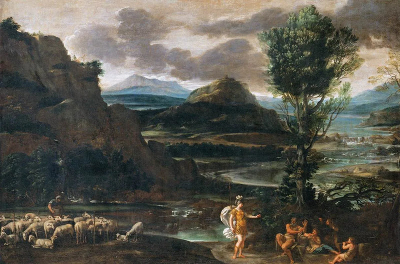 Herminie hos hyrderne - Domenichino