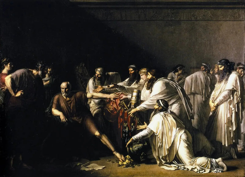 Hippocrate afviser gaverne fra Artaxerxès - Anne-Louis Girodet