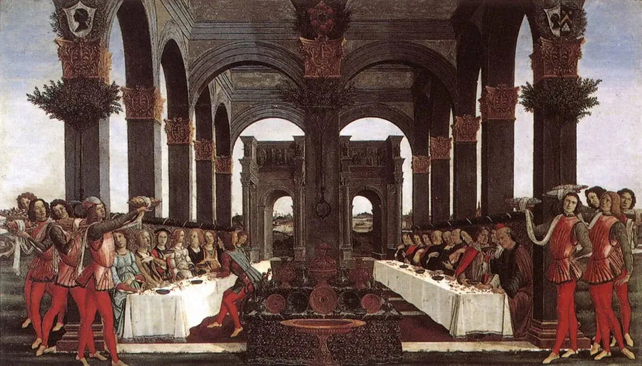 Historien om Nastagio degli Onesti, fjerde episode - Sandro Botticelli