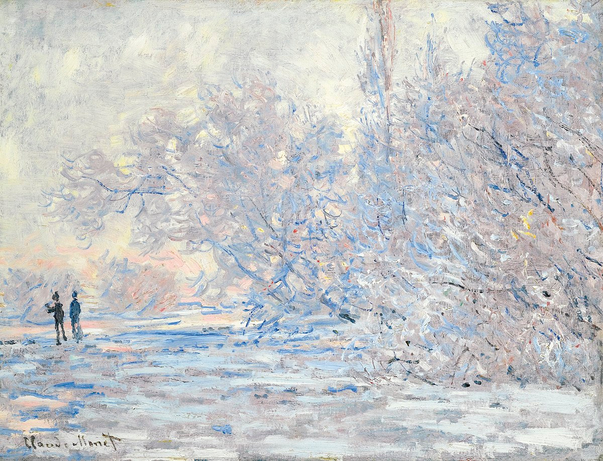 Vinter i Giverny - Claude Monet