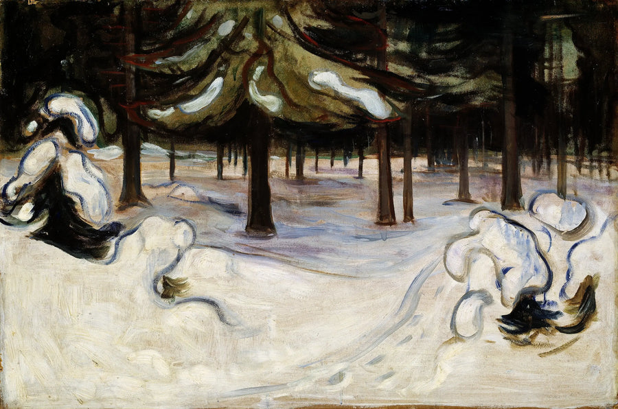 Vinter i skoven, Nordstrand - Edvard Munch