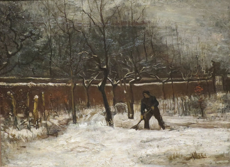 Vinter (Præstegårdens have under sneen) - Vincent van Gogh
