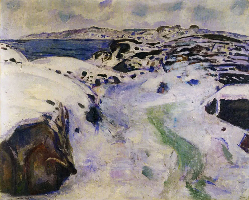 Vinter ved kysten - Edvard Munch