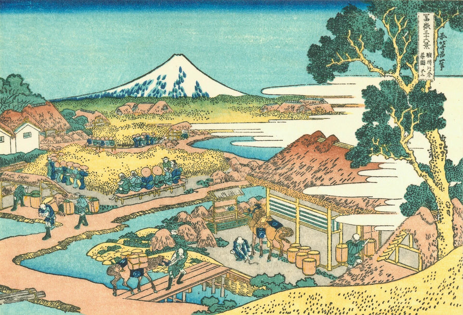 Fuji fra Katakura teplantage - Katsushika Hokusai