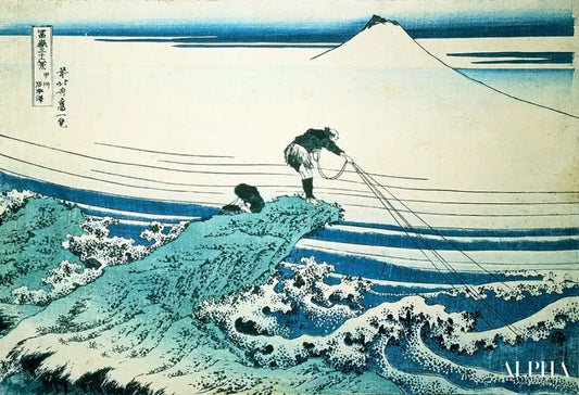 hokusai pêcheur - Katsushika Hokusai - Reproductions de tableaux et peintures haut de gamme