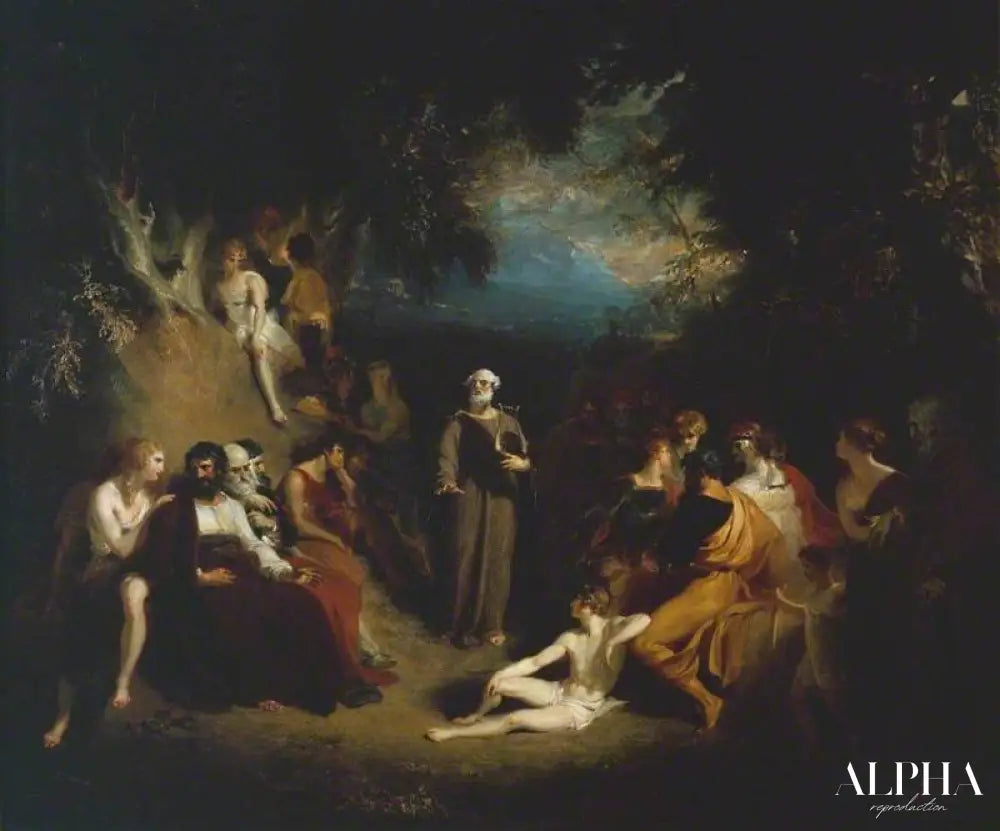 Homère récitant ses poèmes - Thomas Lawrence - Reproductions de tableaux et peintures haut de gamme