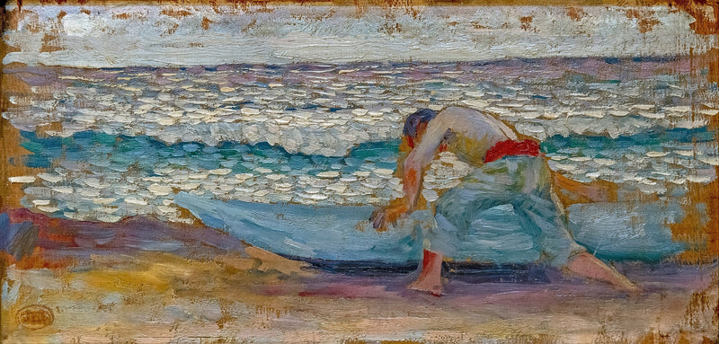 Mand i en båd - Henri-Edmond Cross