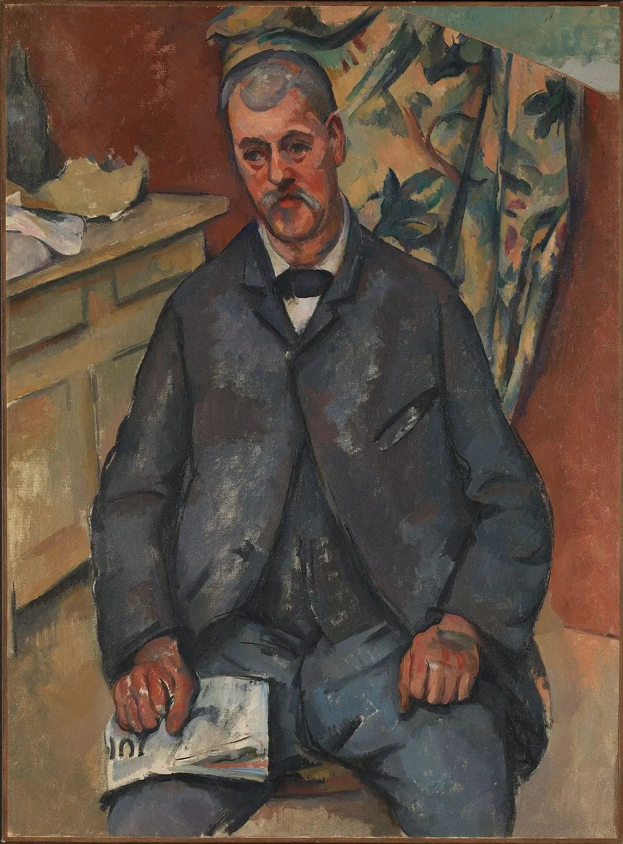 Mand der sidder - Paul Cézanne