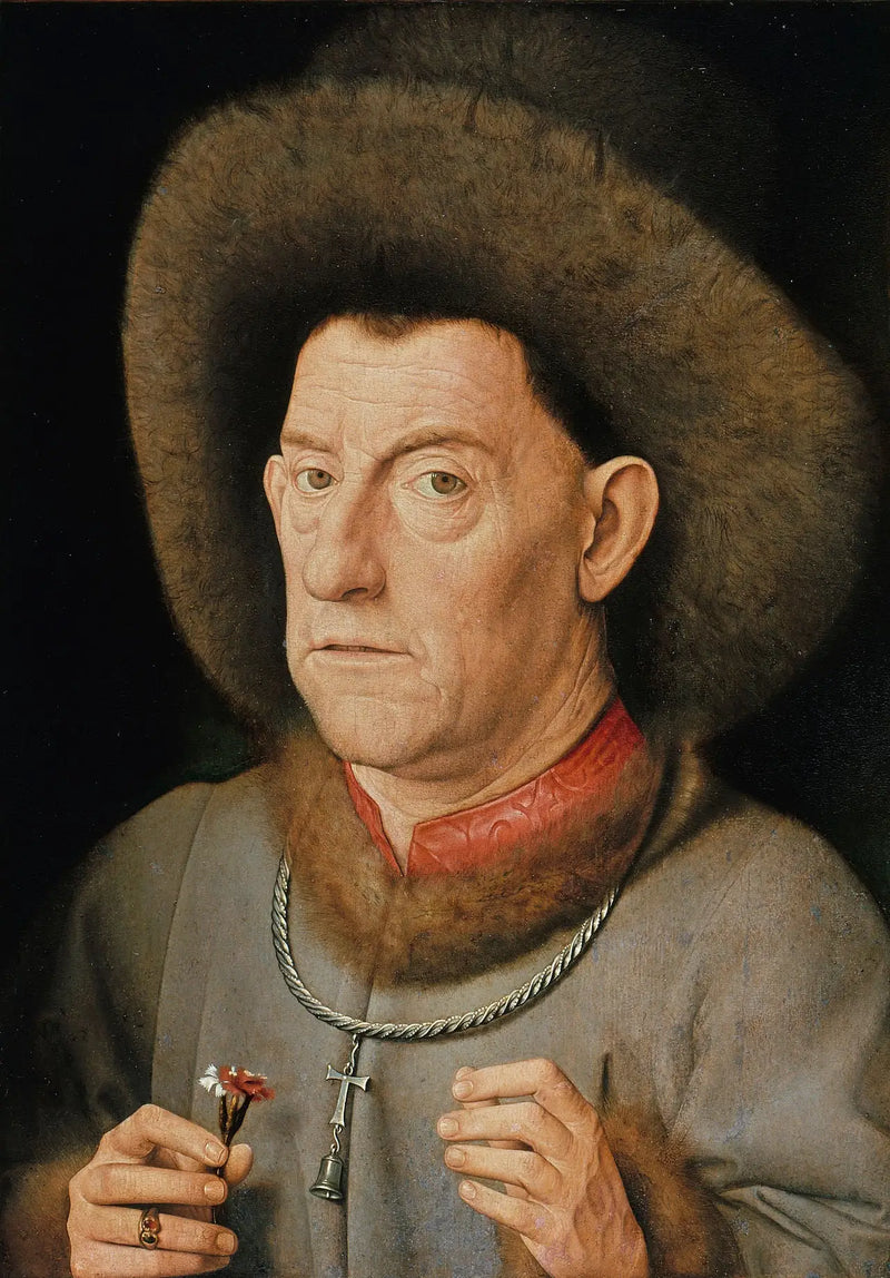 Mand med en lilje - Jan van Eyck