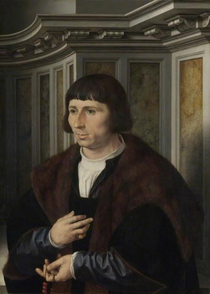 Mand med en rosenkrans - Jan Gossaert