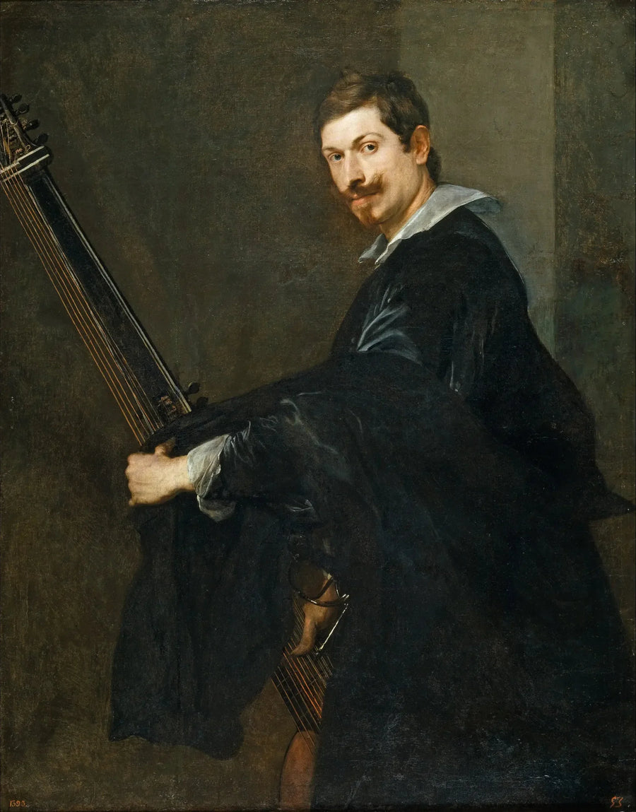 Mand med en lut - Antoine van Dyck