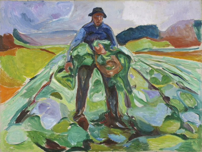 Mand i kålmarken - Edvard Munch