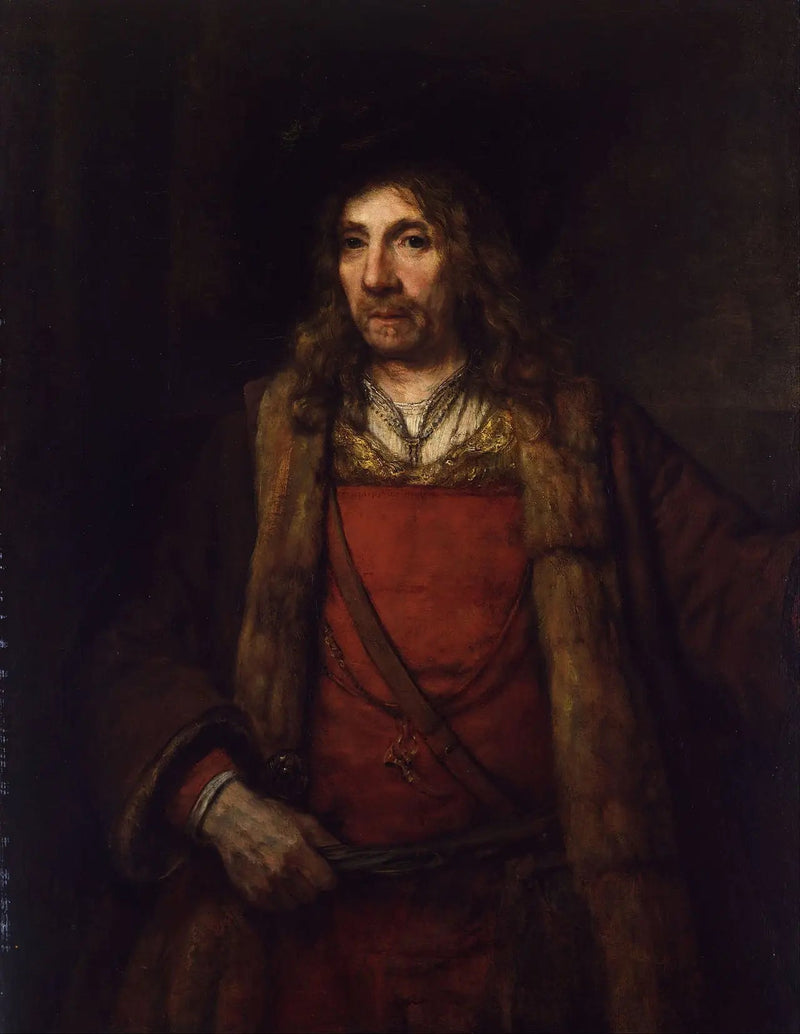Mand i en pelsforet frakke - Rembrandt