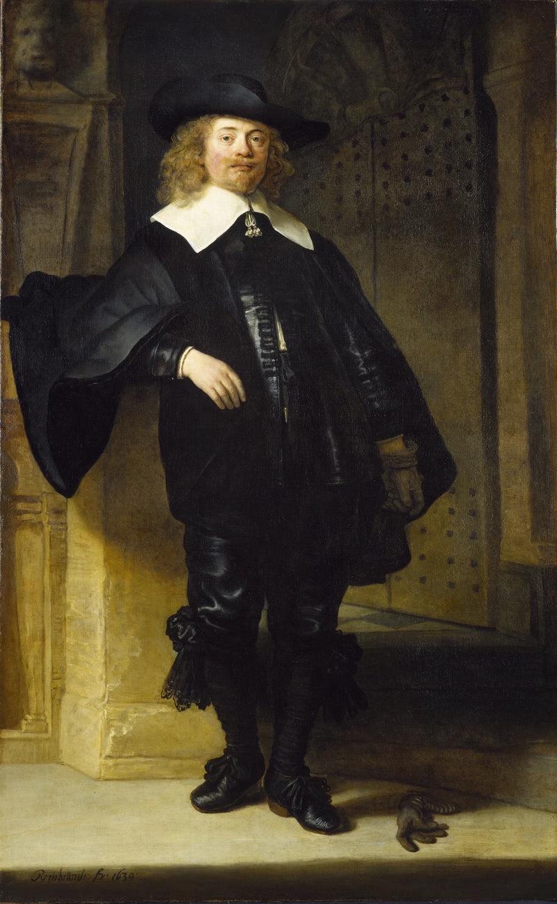 Portræt af en stående mand, måske Andries de Graeff - Rembrandt