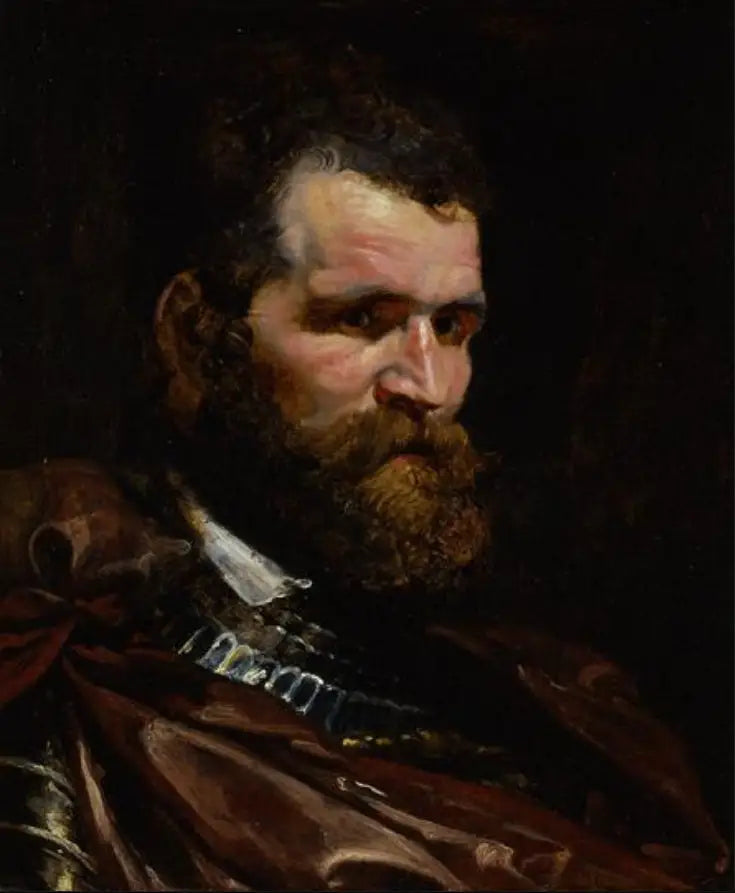 Mand i rustning - Peter Paul Rubens