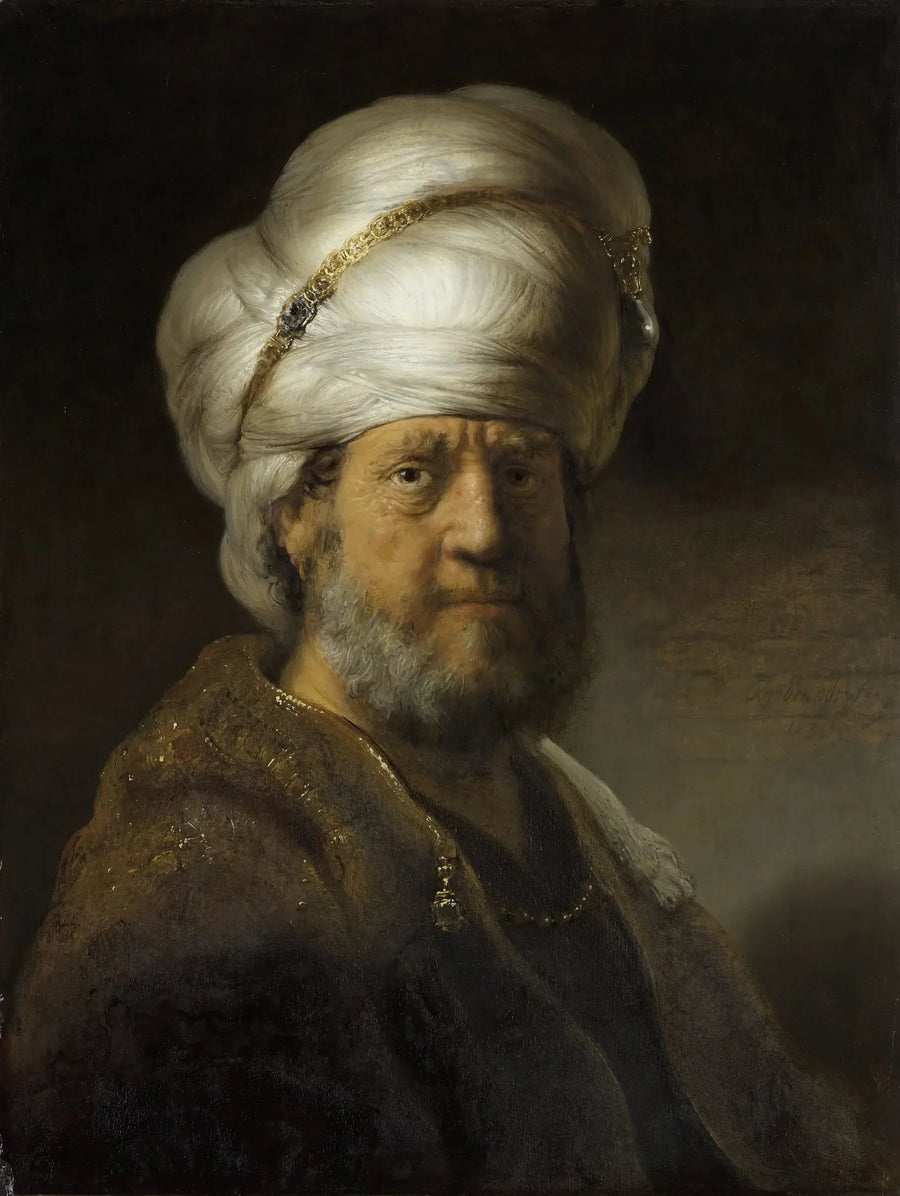 Mand i orientalsk kostume - Rembrandt