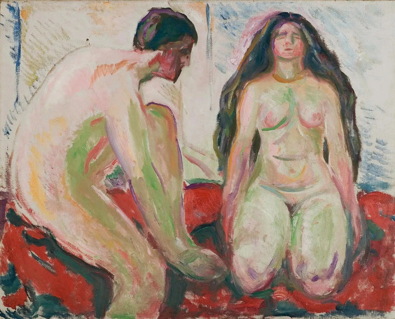 Mand og Kvinde nøgne - Edvard Munch