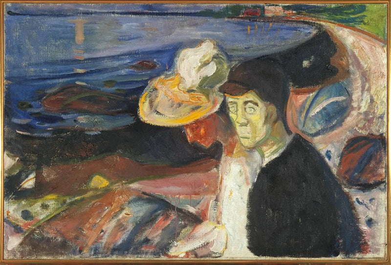 Mand og Kvinde på stranden - Edvard Munch