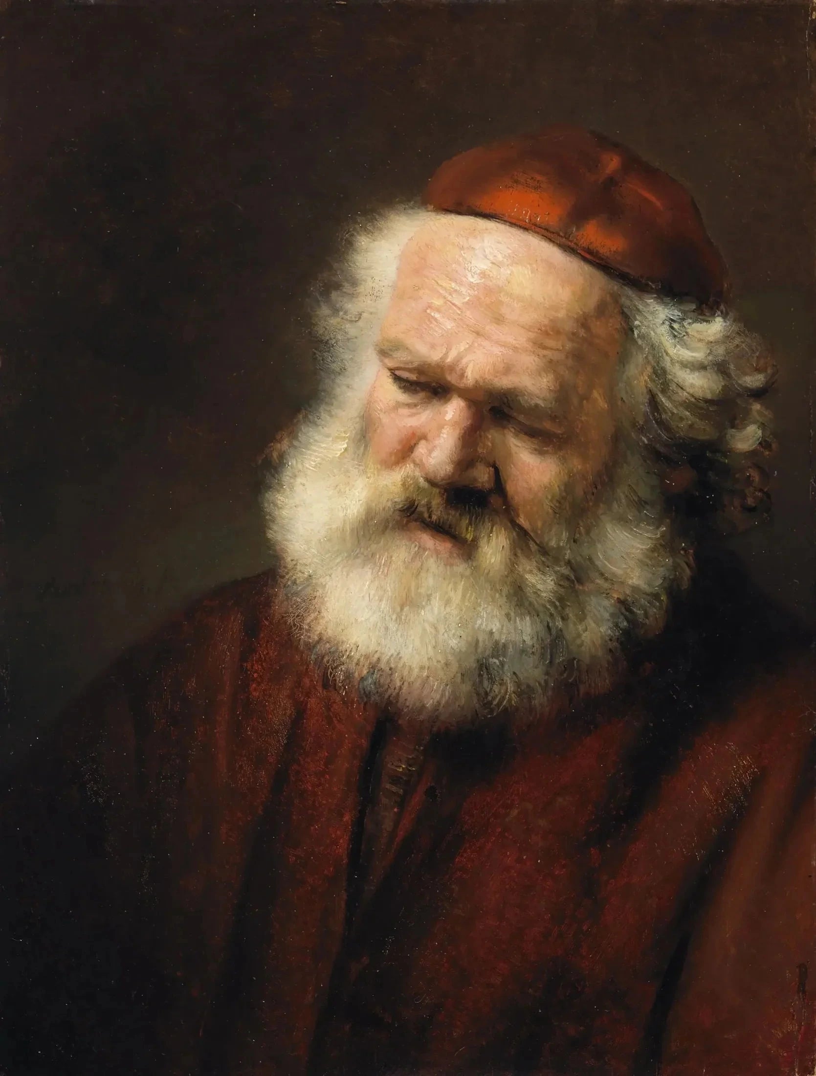 Buste d’un homme coiffé d’un grand chapeau — Willem Drost, vers 1654, National Gallery of Ireland